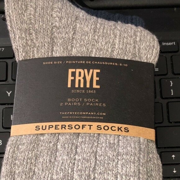 Frye Supersoft Boot Socks 2 pack new - Picture 1 of 2